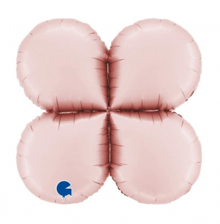 Baloane folie Airwalker / Airloonz - Balon folie baza baloane rose gold 48 cm