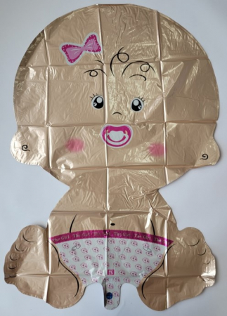 Balon folie botez bebelus roz, 79x49.5 cm [1]