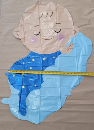 Balon folie bebelus baiat dormind 98 x 67 cm [1]