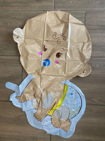 Balon folie bebelus baiat in 4 labe 75 x 65 cm [1]
