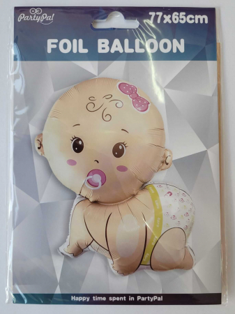 Balon folie bebelus fata in 4 labe 77 x 65 cm [4]