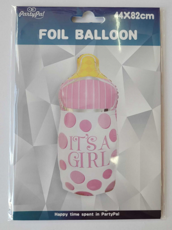 Balon folie biberon It's a Girl roz 75cm [4]