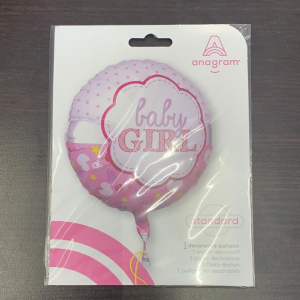 Balon folie Baby Girl roz 43cm 026635336437 [1]