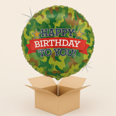 Baloane folie - Balon folie Camuflaj Happy Birthday 46 cm