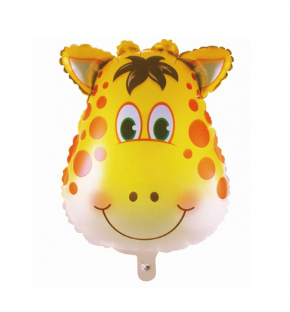 Zoo - Decoratiuni pentru petrecere tematica - Balon folie cap de Girafa 45cm