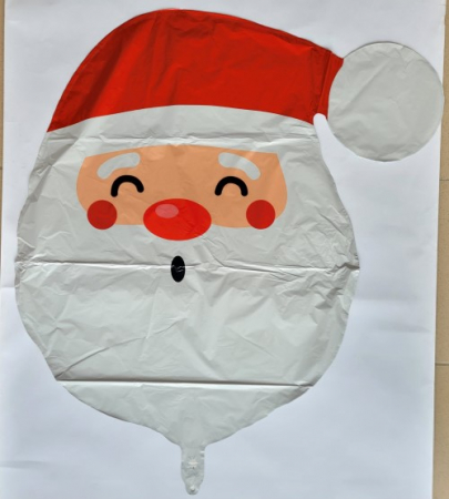 Balon folie cap de Mos Craciun 75 x 87 cm [2]