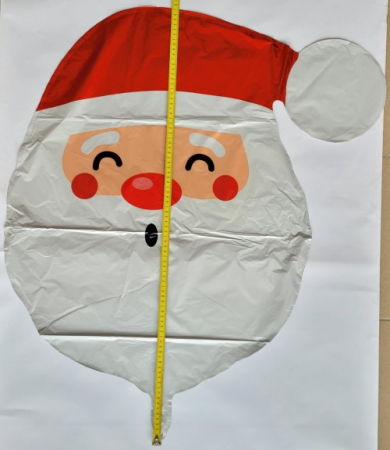 Balon folie cap de Mos Craciun 75 x 87 cm [3]