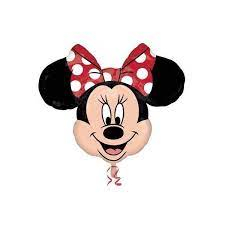 Minnie Mouse - Baloane - Balon folie cap Minnie rosu 24 cm