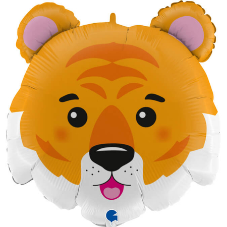 Zoo - Decoratiuni pentru petrecere tematica - Balon folie cap tigru 71 cm