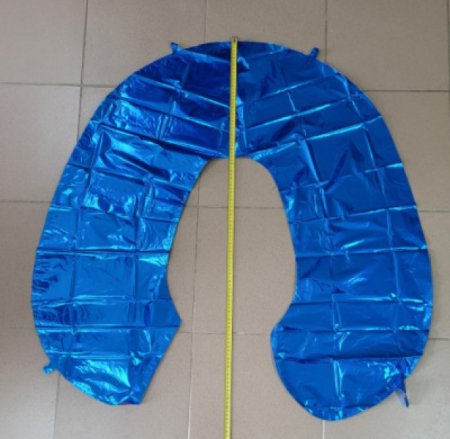 Balon folie cifra 0 albastru 100 cm [2]