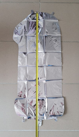 Balon folie cifra 1 argintiu 66cm [2]