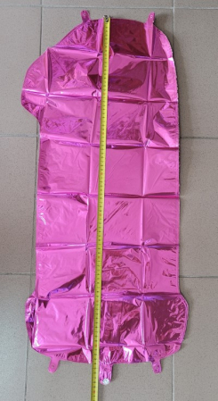 Balon folie cifra 1 roz 66cm [2]