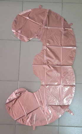 Balon folie cifra 3 rose gold 66 cm [3]