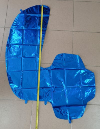 Balon folie cifra 4 albastru 100 cm [2]