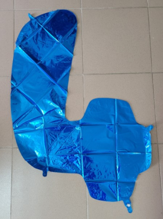 Balon folie cifra 4 albastru 66cm [1]