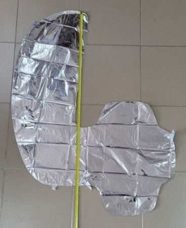 Balon folie cifra 4 argintiu 100 cm [2]
