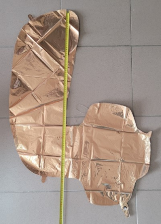 Balon folie cifra 4 auriu 66cm [2]