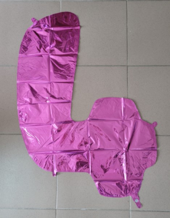 Balon folie cifra 4 roz 66cm [1]