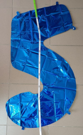 Balon folie cifra 5 albastru 66cm [2]