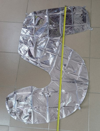 Balon folie cifra 5 argintiu 100 cm [2]