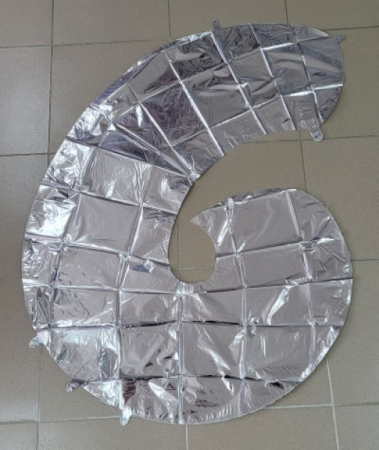 Balon folie cifra 6 argintiu 100 cm [2]