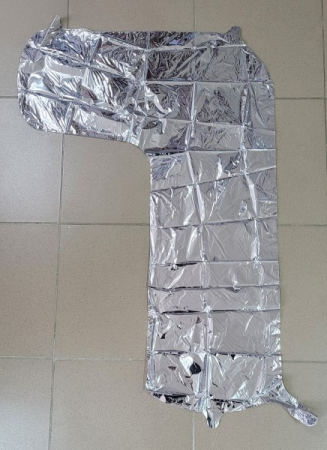 Balon folie cifra 7 argintiu 100 cm [1]