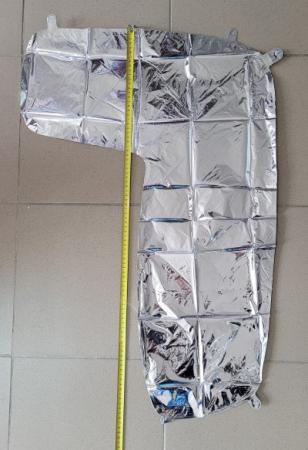 Balon folie cifra 7 argintiu 66cm [3]