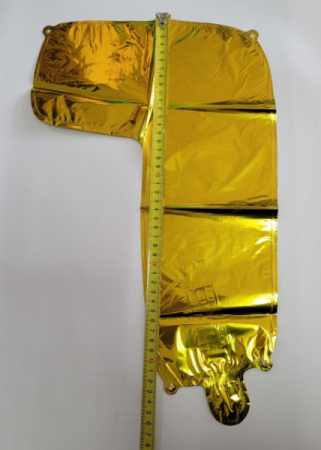 Balon folie cifra 7 auriu 40cm [2]