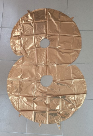 Balon folie cifra 8 auriu 100 cm [1]
