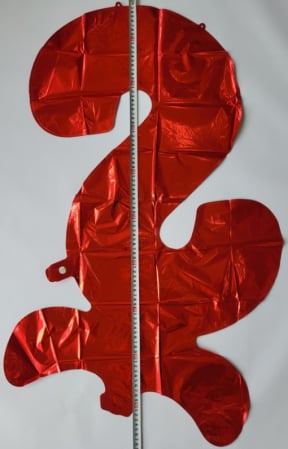 Balon folie cifra 8 rosu Stand Up 80 cm [1]