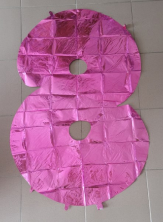 Balon folie cifra 8 roz 100 cm [1]