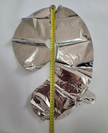 Balon folie cifra 9 argintiu 40cm [2]