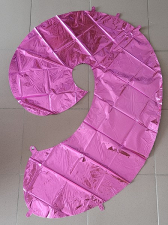 Balon folie cifra 9 roz 100 cm [2]