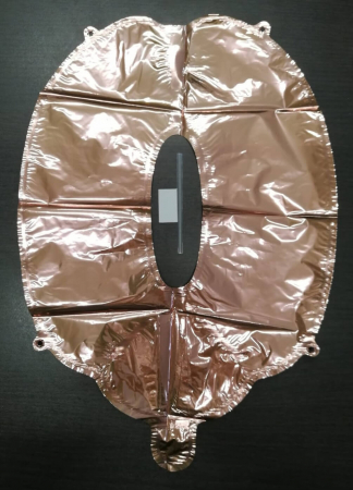 Balon folie cifra 0 rose gold 40 cm [2]