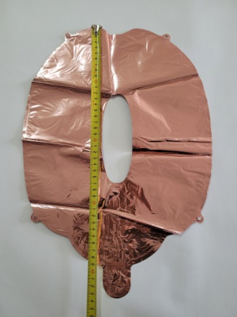 Balon folie cifra 0 rose gold 40 cm [4]