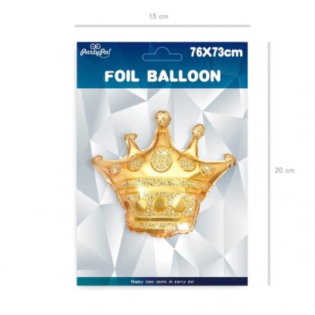 Balon folie Coroana auriu 73 x 68 cm [5]