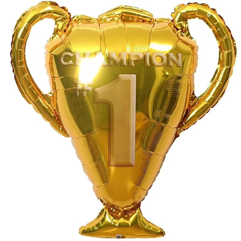 Baloane folie - Balon folie cupa fotbal aurie 80 cm