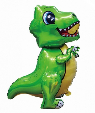 Baloane folie pentru petreceri tematice - Balon folie dinozaur verde 3D 51 x 77 cm