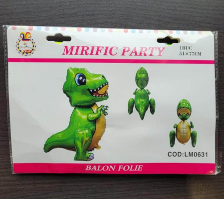 Balon folie dinozaur verde 3D 51 x 77 cm [6]
