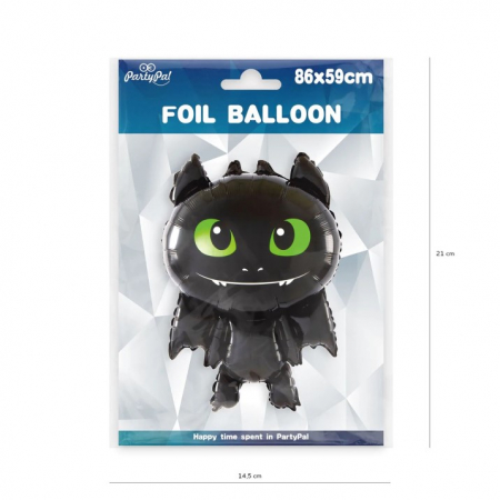 Balon folie dragon negru 86 x 59 cm [5]