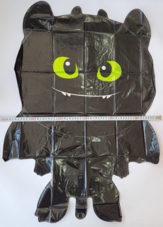 Balon folie dragon negru 86 x 59 cm [3]