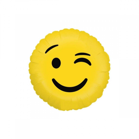 Baloane folie pentru petreceri tematice - Balon folie Emoji care face din ochi 45 cm