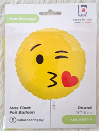 Balon folie Emoji Kiss / Pupic, Sarut 45cm [3]