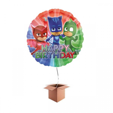 Baloane folie - Balon folie Eroi in Pijama Happy Birthday 43cm 026635346733