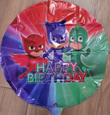 Balon folie Eroi in Pijama Happy Birthday 43cm 026635346733 [1]