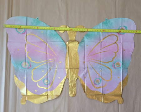 Balon folie fluture auriu 79 x 53 cm [2]
