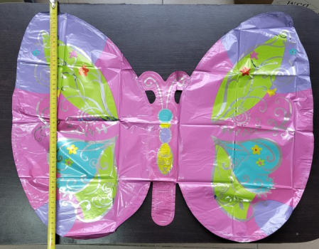 Balon folie fluture roz 48 x 63 cm [3]