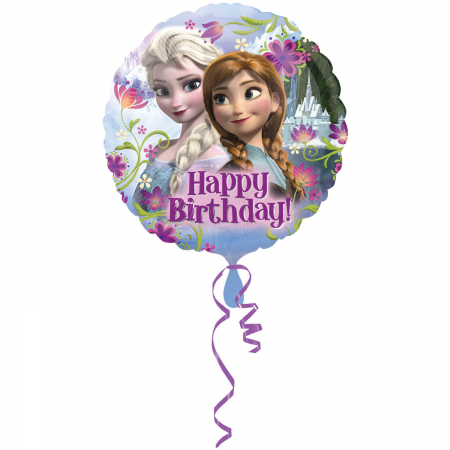 Frozen - Decoratiuni pentru petrecere tematica - Balon folie Frozen Happy Birthday 43cm 026635290098