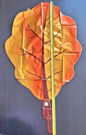 Balon folie frunza toamna ruginie 53 x 40 cm [1]