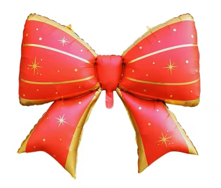 Craciun - Baloane & decoratiuni - Balon folie funda rosu cu auriu 90 x 70 cm